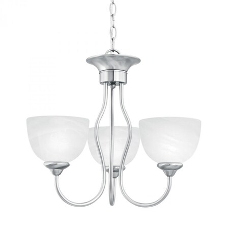 Thomas Tahoe 3-Light Chandelier in Brushed Nickel SL801478